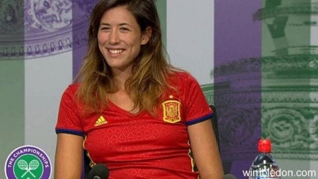 Garbiñe Muguruza, la fan número un de la selección española