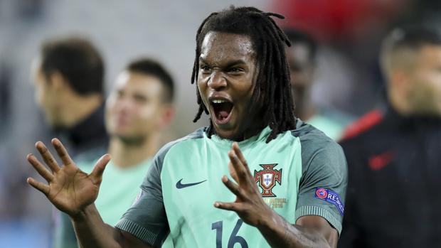 Renato Sanches celebra el pase a cuartos