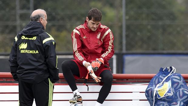 Del Bosque y Casillas, en el Mundial de Brasil