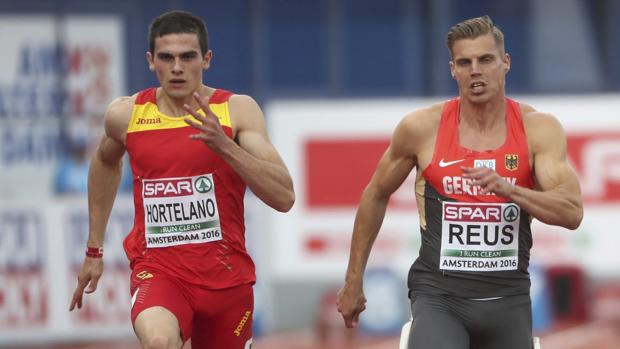 Bruno Hortelano roza la medalla en los 100 metros