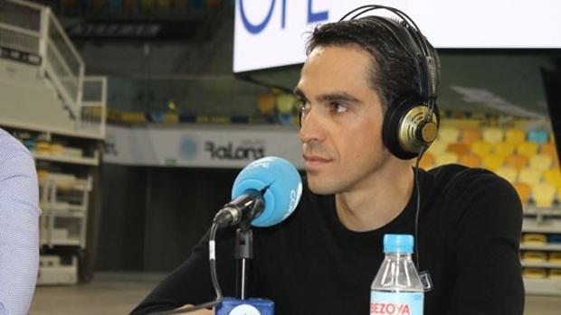 Alberto Contador, durante una entrevista pasada en COPE