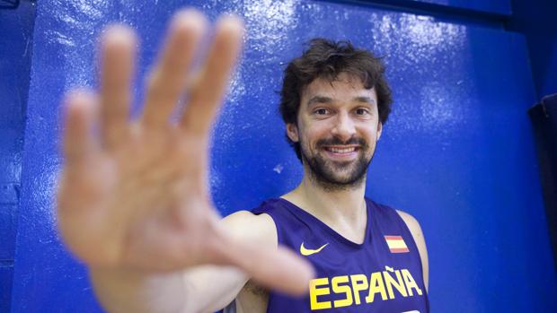 Llull posa para ABC durante un entrenamiento de España