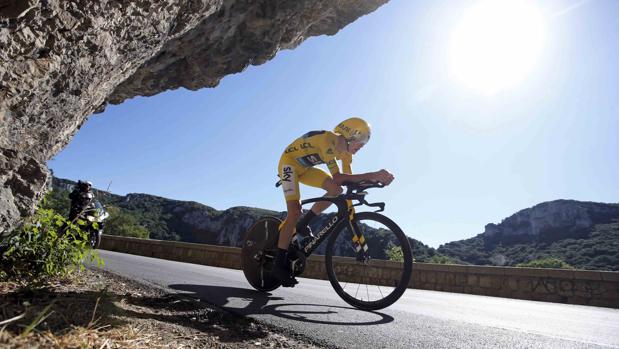 Froome, durante la contrarreloj