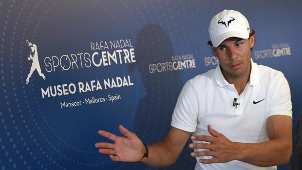 Rafa Nadal, durante la presentación del «Sport Xperience»