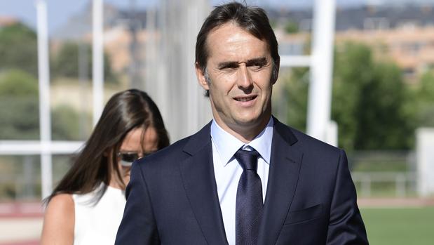 Lopetegui y Maria José Claramunt