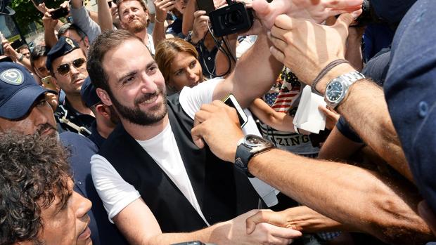 Higuain, tras su presentación con la Juventus