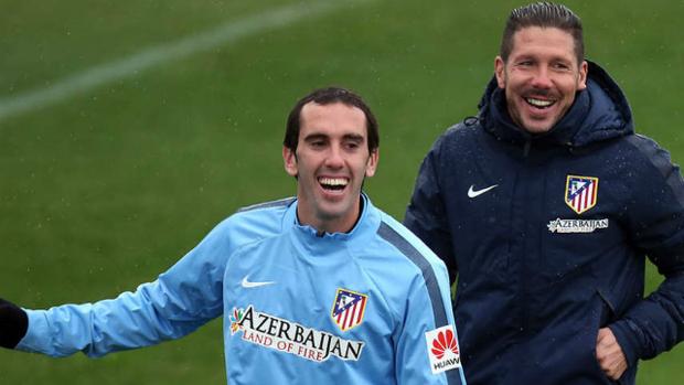 Simeone y Godín, el Atleti de Cervera