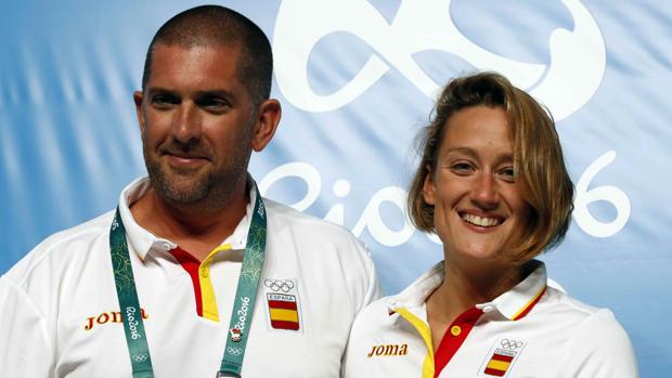 Fred Vergnoux y Mireia Belmonte, pareja de éxito en los Juegos