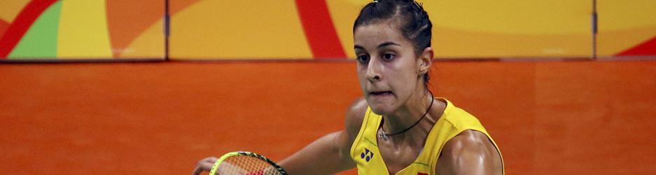 Carolina Marín, durante su segundo partido en Río 2016