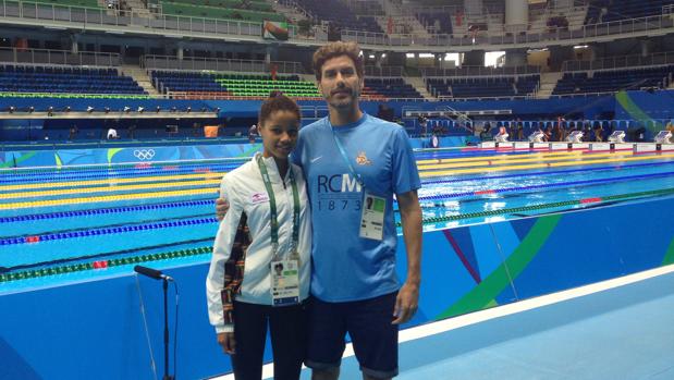 Del Castillo y Kaya, en la piscina olímpica de Río 2016