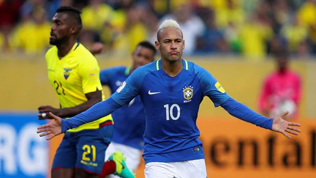 Neymar marcó ante Ecuador