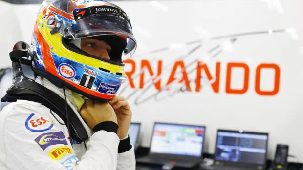 Fernando Alonso, en el circuito de Singapur