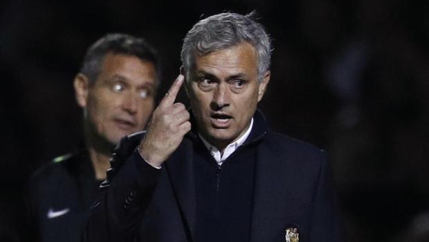 José Mourinho, durante su duelo de Copa de la Liga ante el Northampton