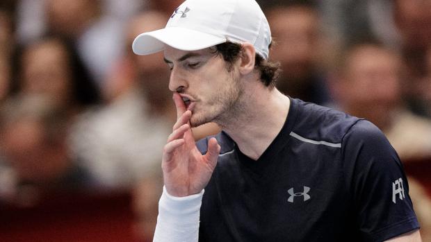 Murray, durante la final de Basilea ante Tsonga