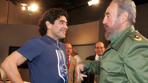 Maradona y Fidel Castro, en una imagen de 2005