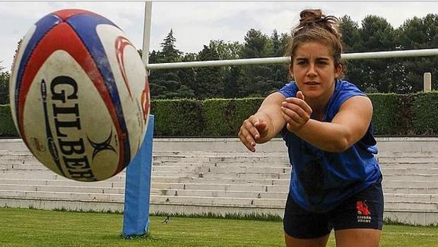 Patricia García, jugadora de la selección española de rugby