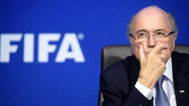 Joseph Blatter, durante una rueda de prensa cuando presidía la FIFA