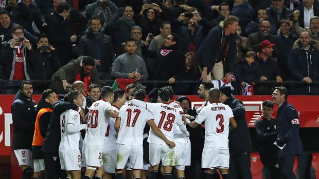 El Sevilla, el mejor en los duelos directos entre el actual top-6 de LaLiga