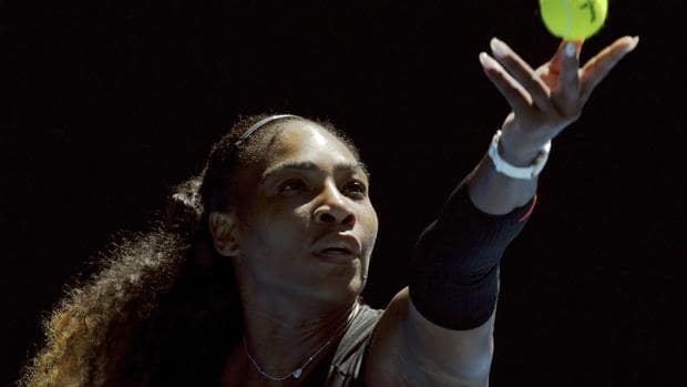 Serena Williams, en su cruce en la jornada de este sábado en Melbourne