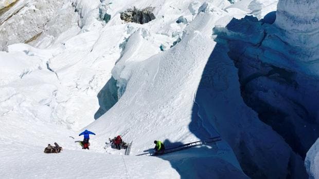 La expedición de Alex Txikon, en su ascenso al Everest