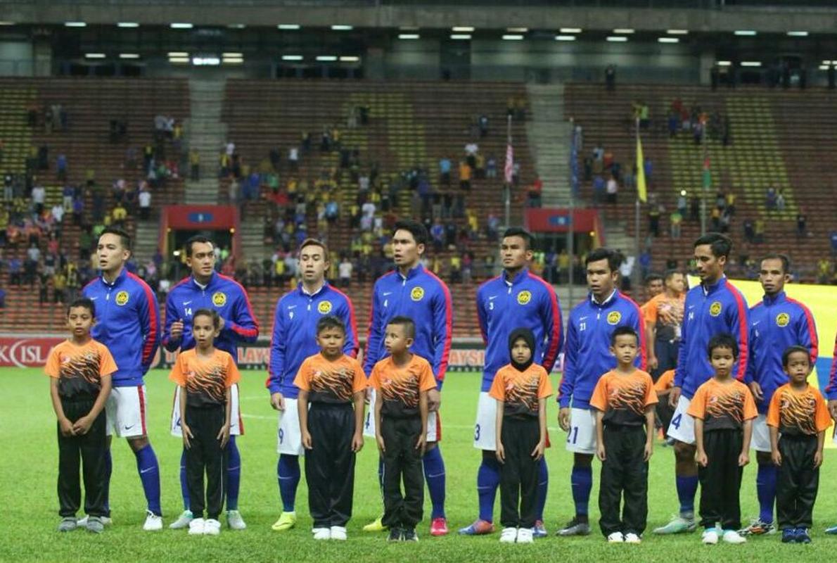 Una imagen de la selección malasia antes de un encuentro