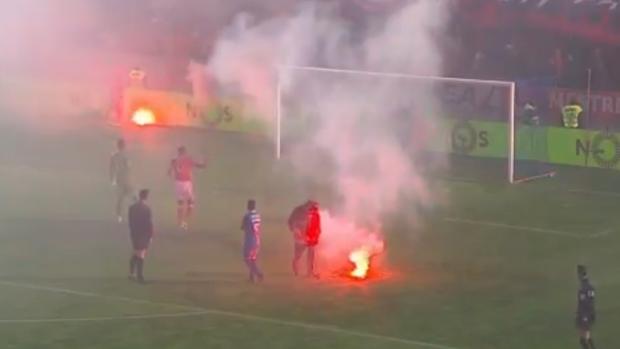 Incidentes en la última jornada en el duelo entre el Feirense y el Benfica