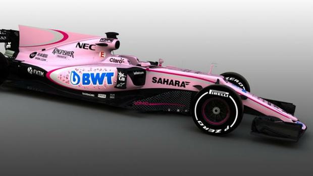 El Force India será rosa