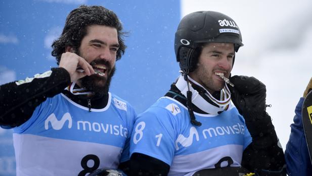 Lucas Eguibar y Regino Hernández, los discípulos de Planas, con su medalla de plata