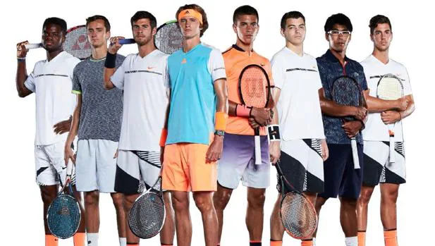 Imagen promocional de la ATP sobre los tenistas del futuro