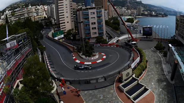 Imagen de la famosa curva de Loews, en el circuito de Mónaco