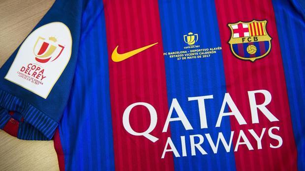 La camiseta del Barcelona para la final de la Copa del Rey.