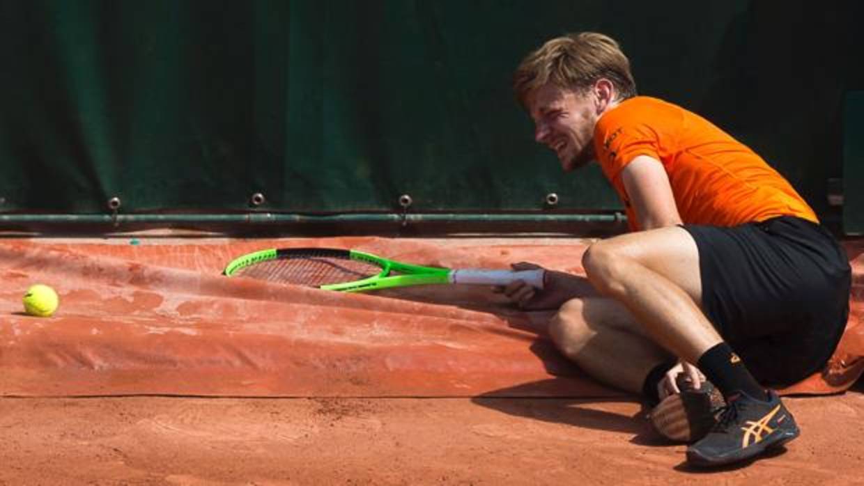 Goffin, en el momento de su lesión