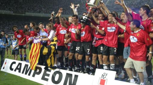 El Mallorca, en 2003, cuando se proclamó campeón de Copa