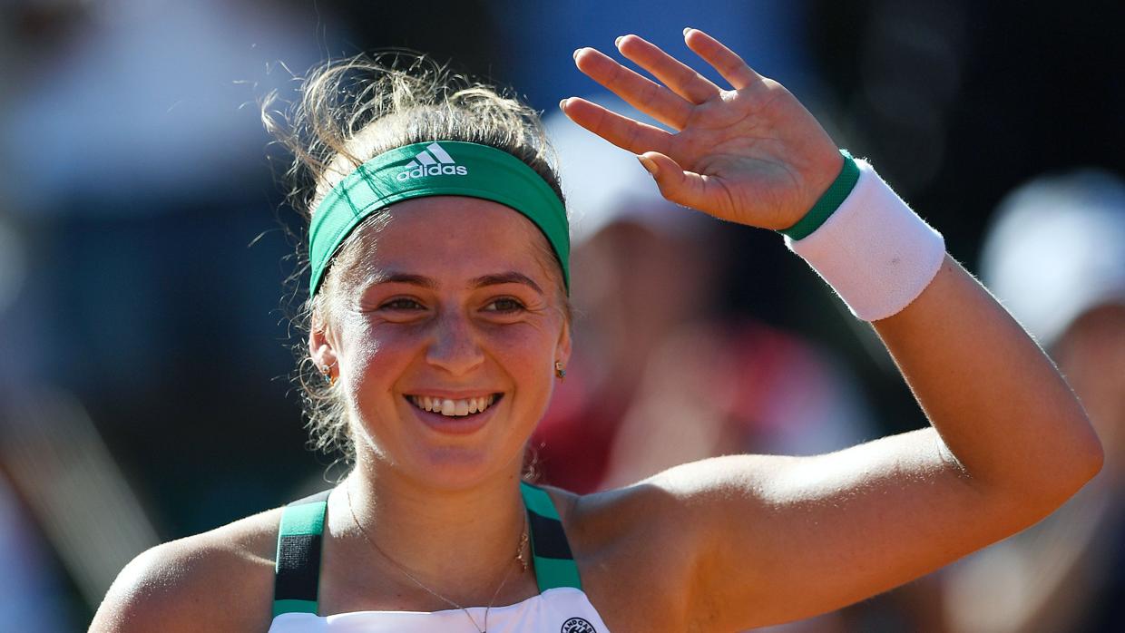 Ostapenko, al llegar a la final en París