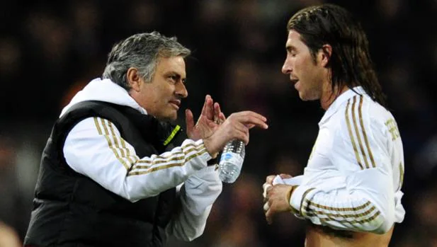 Ramos y Mourinho, en 2011