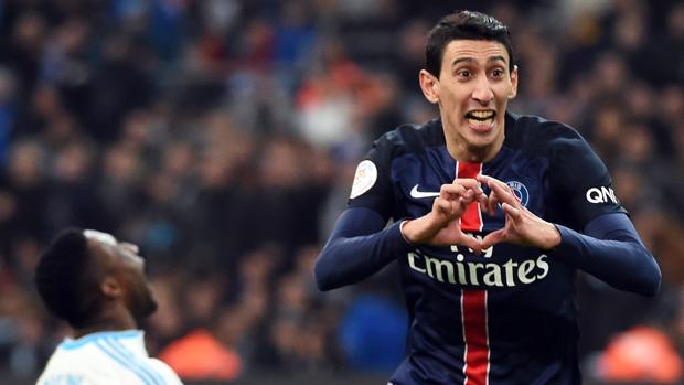 Ángel Di María, durante un partido del PSG