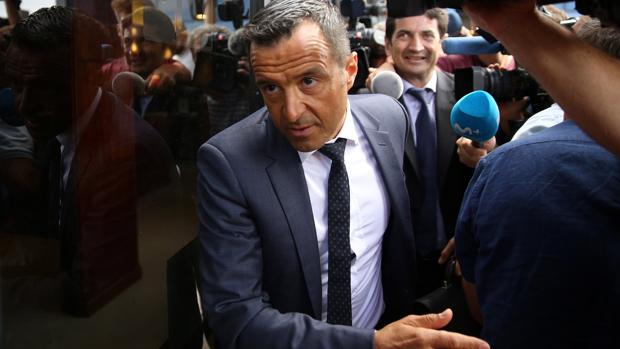 Jorge Mendes, a su llegada al juzgado