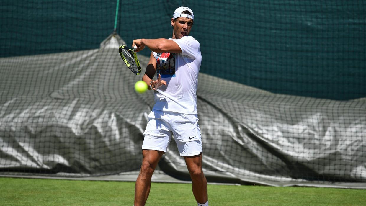 Rafael Nadal celebra un punto ante Millman