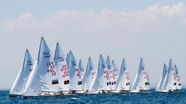 Siete tripulaciones españolas compiten en el Mundial de 470 en Grecia