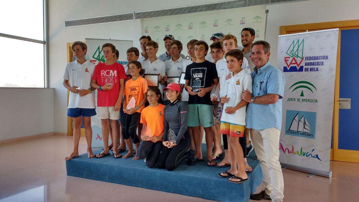 El CN Puerto Sherry, campeón de Andalucía de Optimist