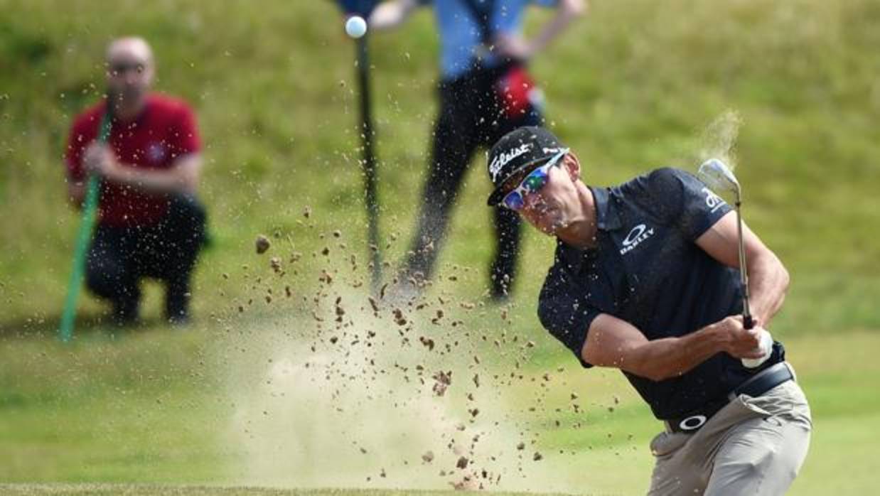 Rafa Cabrera, durante su tercera ronda en el Royal Birkdale