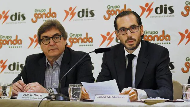 José Barral, presidente del grupo Sonda cuando Neymar fue al Barça y el abogado Eliseo Martinez