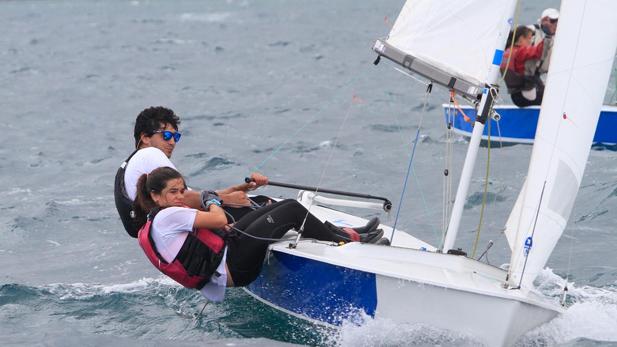 Carlos Ordoñez y Leticia Pelayo, campeones de Asturias de Snipe