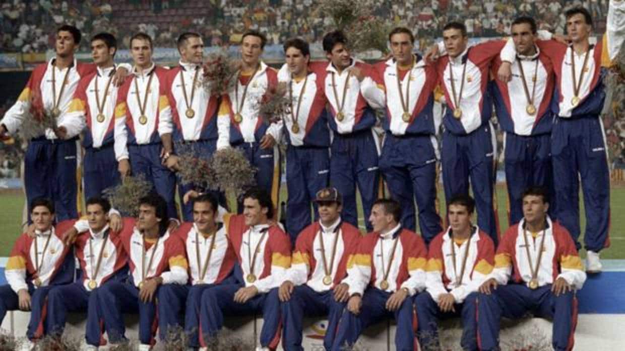 La selección española, camopeona olímpica en Barcelona 92
