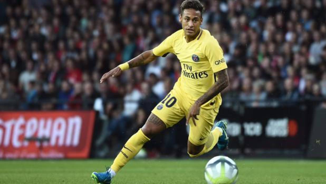 Neymar, en su debut con el PSG
