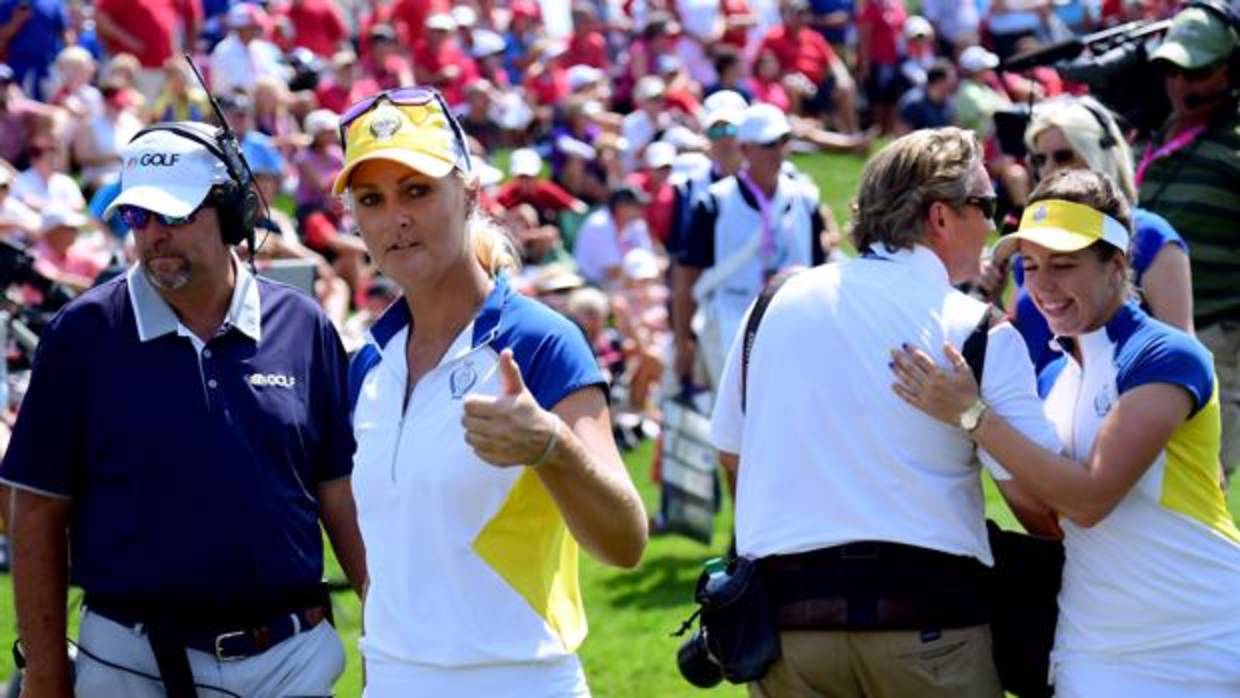 Nordqvist y Hall lograron el primer punto para Europa en Des Moines