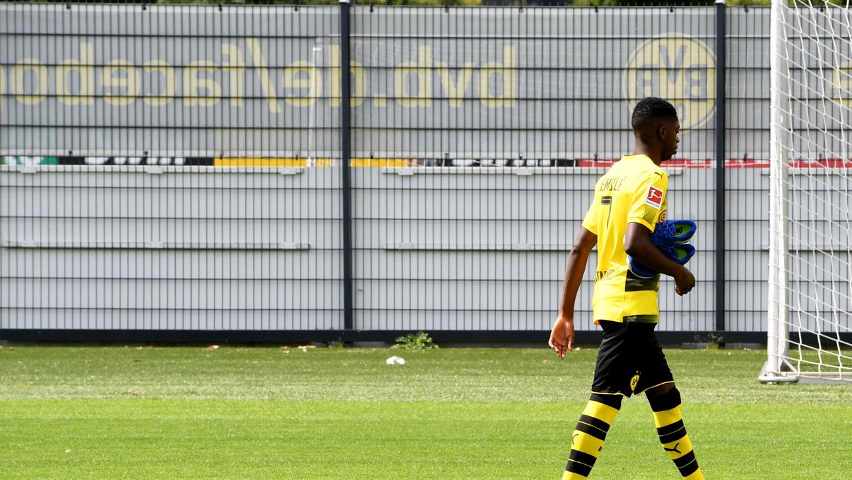 Dembélé abandona el entrenamiento del Dortmund