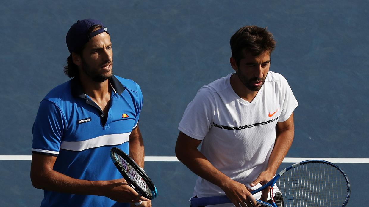 Marc y Feliciano López en el US Open