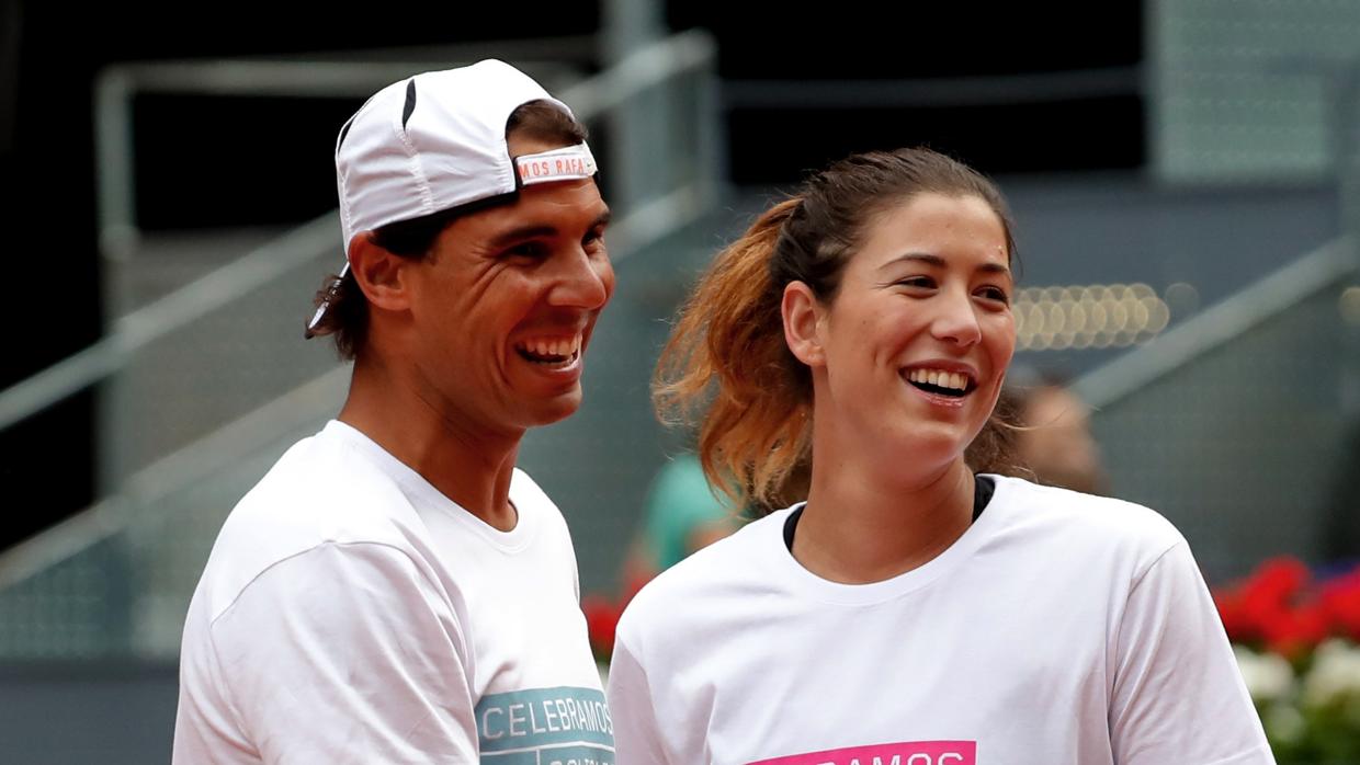 Rafael Nadal y Garbiñe Muguruza