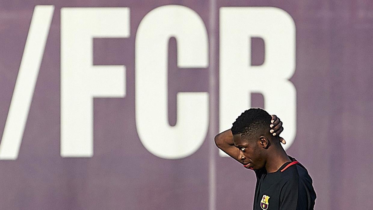 Ousmane Dembélé, suplente ante el Español